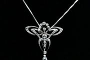 Antique Belle Epoque Diamond Dragonfly Necklace - 2.8ct