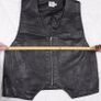 Princess Polly Black Moto Biker Goth Grunge Eyelet Zip Faux Leather Vest Waistcoat XS/S Image 6