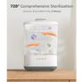 Baby Bottle Sterilizer and Dryer, 6-in-1 Electric Steam Sterilizer for Baby Bottles, Pacifier, Breast Pump- Touch Screen & Auto-Off Bottle Sanitizer, White Image 2