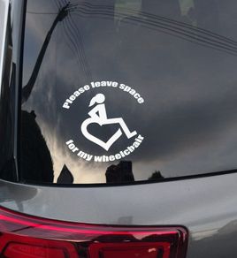 Wheelchair Car Sticker