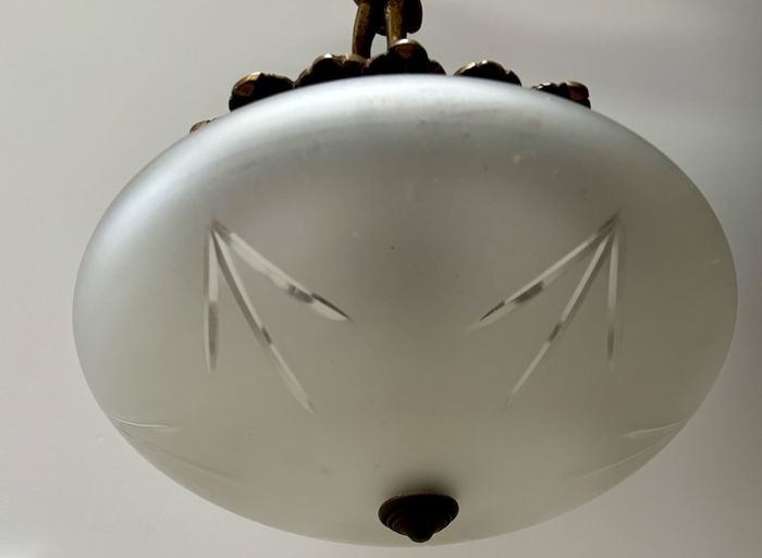 Antique Victorian Cherub Ceiling Light