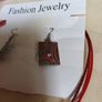 Costume  Necklace & Matching  Earrings.  Length  - 7".. Image 3