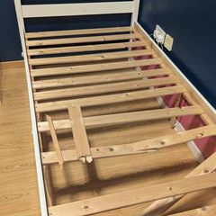 Used Single Bed with Slide Doors