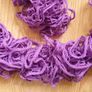 New - A Really Unusual Purple Knitted Scarf - See Pics Image 2
