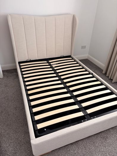 NEXT Double Ottoman Storage Bed + Orthopaedic Mattress