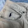 Polo Ralph Lauren Mens Trousers Chinos W36 L34 Beige Cotton Casual Zip Image 2