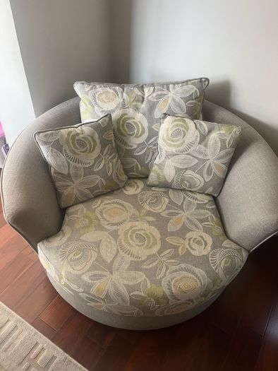 Swivel  Grey Chair