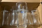 Guinness pint beer glasses