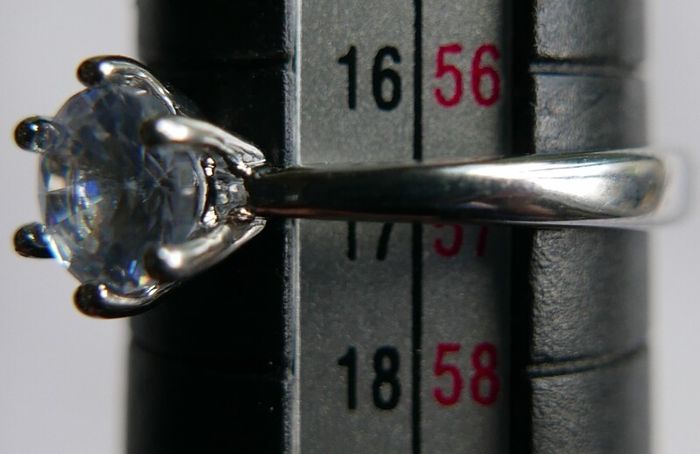 Vintage Sterling Silver 925  Ring size P - 2,16g