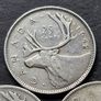 Canada 1942/43/44 Silver 25 Cents coins - George VI Image 4