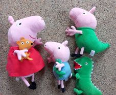 Pepa pig and George soft toy