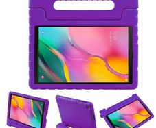 For Samsung Galaxy Tab A 8.0" 2019 Kids Case Shockproof Cover With Stand Purple