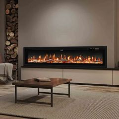 60 inch Electric Fireplace Recessed and Wall Mounted Fireplace Heater RRP899