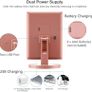 Makeup Mirror, 1x/2X/3X Trifold Makeup Mirror with 21 LED Lights and Adjustable Touch Screen Mirrors Cosmetic Countertop Mirrors (Rose Gold) Image 4