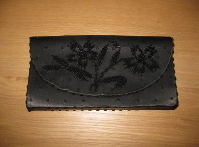 Ladies Black Beaded Evening Bag