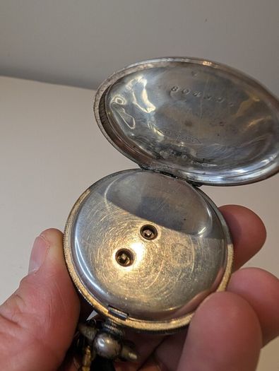 Britannia 935 silver cased pocket watch