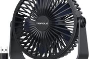 USB Desk Fan, 3 Speeds Adjustable Strong Wind Table Fan, 360 Degree Rotation Mini Personal Fan 6 Inches Portable Cooling Fan for Desktop Office Home Bedroom Car Outdoor Camping MULTIPLE COLOURS AVAILABLE (FREE POSTAGE)