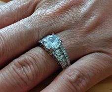 Sterling Silver Ring - Size P - Stamped for Silver (S04)