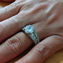 Sterling Silver Ring - Size P - Stamped for Silver (S04)