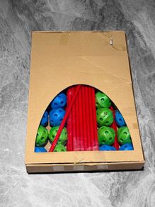 Pre Owned Kids DIY Fort Building Kit Construction Toy Set
