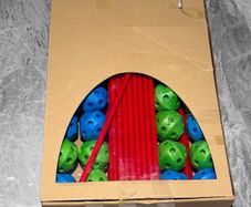 Pre Owned Kids DIY Fort Building Kit Construction Toy Set