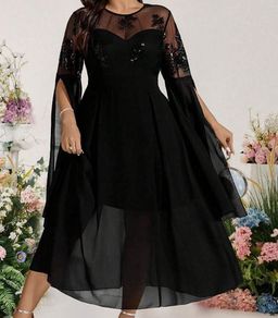 BNWT Stunning Black Dress with Sparkly Sequins size 20