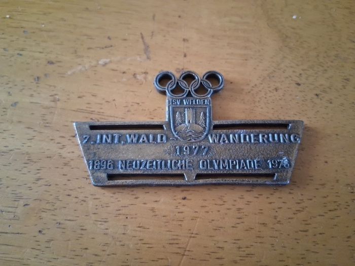 Volksmarch Olympic commemorative medal 1970s
