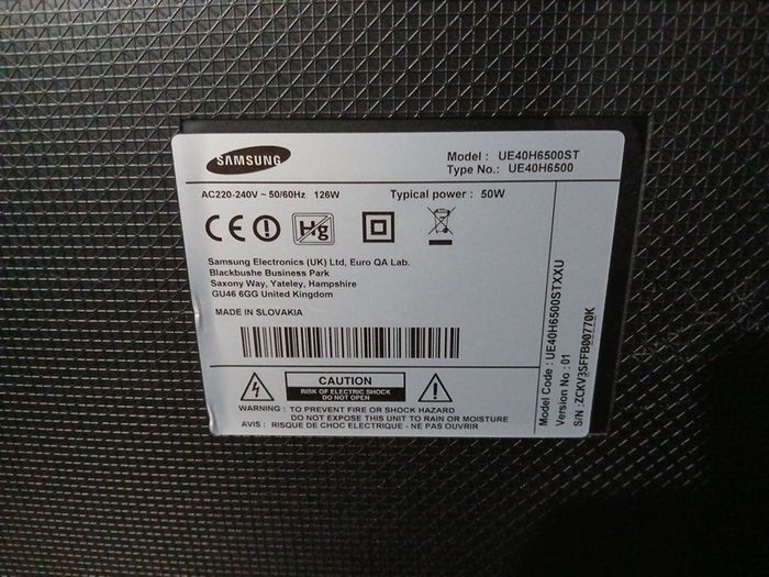 Samsung 40" Smart TV