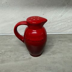 Vintage Le Creuset Red Cerise Pepper Shaker Jug Farmhouse. Excellent Condition