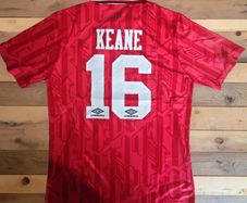 Man Utd (retro/keane 16 ) Jersey ,size : X Large