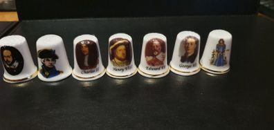 Bone China Thimbles Kings&Famous People