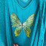 [clothes for adults] Hand painted butterfly top by Orsay, brand new, size 38/10/medium Image 4