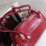 Marino Orlandi Genuine Italian Cherry Red Leather Shoulder/Hand Bag Image 4