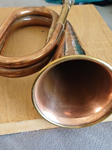 Vintage brass bugle John Grey