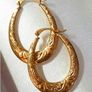 Vintage Hallmarked 9ct Gold Creole Earrings Image 7