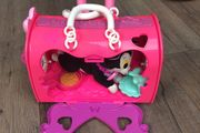 Minnie Mouse Cat cage with accessories.