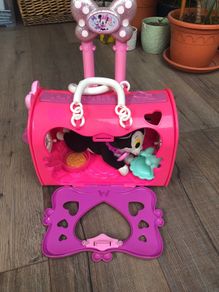 Minnie Mouse Cat cage with accessories.