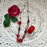 Red bangle and necklace set Image 2