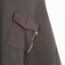 Asymmetrical Navy Top With Feature Pocket Image 2