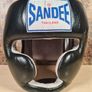Sandee Closed Face Head Guard Black White Size Medium Image 2
