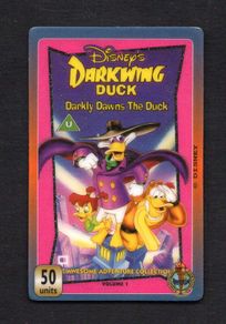 United Kingdom 50 unit Walt Disney Darkly Dawns The Duck Phone Card