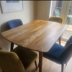 Wood Dining Table  & 4 Chairs
