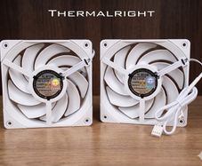 3x Thermalright 120mm White PC Fans (2 NEW, PWM)
