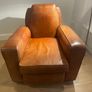 Mid century leather club armchairs Image 2