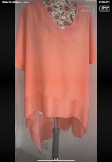 tunic Bnwt short sleeve tunic top asymmetrical freesize  14/16