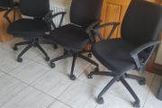 Black office chairs