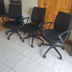 Black office chairs