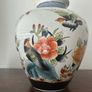 Chinese Vase Bird and Flower Design Image 3