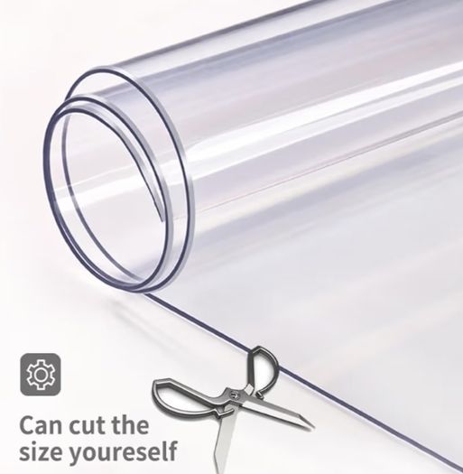 Protector 2mm Clear PVC Wipeable Clean Table Cloth Cover Odorless Waterproof Tablecloth for Home Kitchen 31.4  55.1 Inch Transparent,80 140cm