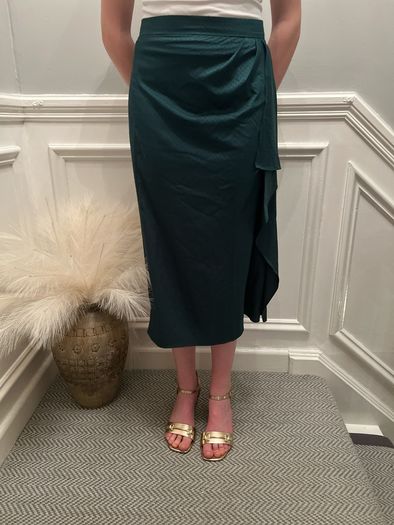 Koton green midi skirt. Size 8
